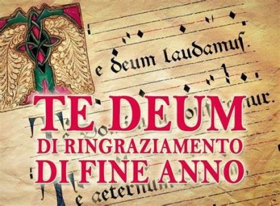 Celebrazione del Te Deum di fine anno